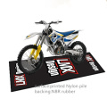 motorcycle parking mat rubber logo print mat